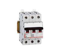 Disjoncteur DX³ 6000 visvis3P 400V16A10kAcourbeCpeigne HX³ trad 4P 3M