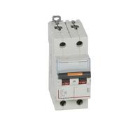 Disjoncteur DX3 25kA arrivée haute et départ bas à vis 2 Pôles 400V 16A courbe C