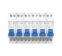 disjoncteur DZ30-32 1P+N MCB 10A 16A 20A 25A 32A Montage sur rail DIN Découpe Miniature Interrupteur magnéto-thermique domestique(16a)