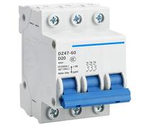 Disjoncteur DZ47-60D 1P 2P 3P 4P 1A, 2A, 3A, 4A, 5A, 6A, 10A, 16A, 20A, 25A, 32A, 40A, 50A, 60A, 125A, 80A, 100A(3P,5A)