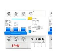 Disjoncteur DZ47-63 1P/2P/3P/4P 4,5 kA 6 A, 10 A, 16 A, 20 A, 25 A, 32 A, 40 A, 50 A, 60 A, 63 A(3P N,10A)