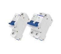 Disjoncteur DZ47N 1P/2P 6A 10A 16A 20A 25A 32A 40A 50A 63A 120/240V, montage sur rail DIN, interrupteur sectionneur CA(1P 2pcs,50A)