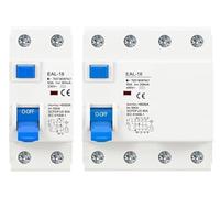 Disjoncteur EAL-18 60/10/16/20/25/32/40/50/63 A 2P 4P 10/30/100/300 mA(4P 25A,30mA)