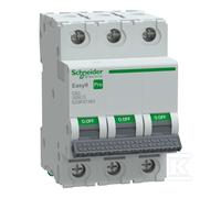 EZ9F57363 Interrupteur de surintensité 230/400VAC lNn: 63A Pôle: 3 caractères...