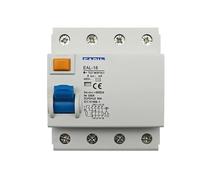Disjoncteur électromagnétique à courant résiduel de type AC 4P 10/30mA, disjoncteur différentiel, interrupteur sécurité(30mA,63A)