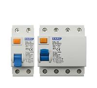 Disjoncteur électromagnétique à courant résiduel, interrupteur de sécurité différentiel, 2P 4P 10/30/100 AC(2p 32a,10mA)