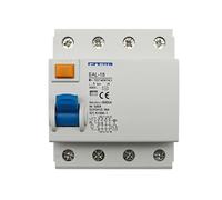 Disjoncteur électromagnétique à courant résiduel, type 4P 10/30mA AC, disjoncteur différentiel, interrupteur de sécurité(30mA,4P 20A)