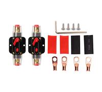 Disjoncteur en ligne à réinitialisation manuelle avec support de cosses de batterie et tubes thermorétractables pour systèmes 12 24 V, voiture, bateau, camping-car, onduleur (40A)