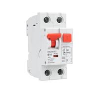 Disjoncteur FI 16 A 30 mA Type A 1P+N B16 RCBO Courbe B fi ls Interrupteur 2 pôles 16 A 0,03 A 6 kA Disjoncteur avec courant d'erreur Surcharge et protection contre les courts-circuits Contacts