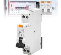 Disjoncteur FI (2 pôles, 230 V, 16 A) 30 mA Disjoncteur automatique 16 A, 1P+N 6 kA, interrupteur FI 2 pôles, tension nominale AC230, disjoncteur différentiel, interrupteur FI 16 A