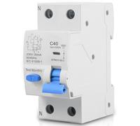 Disjoncteur FI/LS - Disjoncteur différentiel AC 230 V 30 mA 1P+N 6 kA - Disjoncteur avec RCBO 16 A RCD protégé - Type A 0,03 A