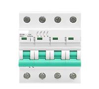Disjoncteur Gyh8 Din Rail 4 pôles interrupteur d'isolement 400V interrupteur principal 6 3a 100a 125a disjoncteur d'isolateur Interrupteur automatique (Color : 63a, Size : 4Pole)
