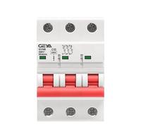Disjoncteur GYM8 3P MCB 6A 10A 16A 20A 25A 32A 40A 50A 63A 220V Rail DIN Courbe C avec certificat CE CB SEMKO(50A)