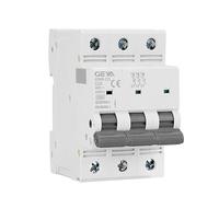 Disjoncteur Gym9-125 MCB 3p 80A 100A 125A AC C. Curve Switch Disjoncteur miniature 3 pôles Largeur 53,4 mm 40 40 0V 6ka Protecteurs de fuite à la terre (Color : 100a, Size : 3 Pole C Curve)