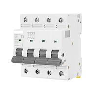 Disjoncteur Gym9 Interrupteur électrique 4 pôles AC 8 0a 100a 125a 4p Largeur 71,2 mm 40 0V 6ka Protecteurs de fuite à la terre (Color : 125a, Size : 4 Pole C Curve)