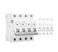 Disjoncteur GYM9H 10KA 4P 6A 10A 16A 20A 25A 32A 40A 50A 63A 220V courbe C homologué CE CB(50A)