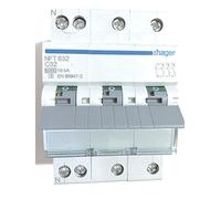 disjoncteur hager - 3 pôles + neutre - 32a - 6ka - courbe c - vis / vis