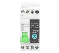 Disjoncteur intelligent 16 A WiFi avec compteur et support DinRail Compatible avec Tuya et Assistants vocaux