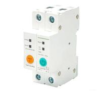 Disjoncteur intelligent 2P avec fonction de mesure pour eWeLink, télécommande WiFi, surveillance en temps réel du courant et de la tension, commande vocale, protection contre les surcharges, rail DIN