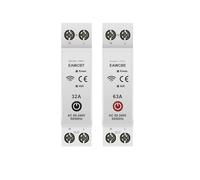 Disjoncteur intelligent EWeLink App MCB 1P+N 63A Relais temporisé Interrupteur à télécommande vocale(EWeLink,10A)