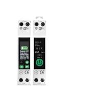 Disjoncteur intelligent GWS9 avec compteur, interrupteur de commande à distance sans fil for maison connectée, intensité réglable de 1 A à 63 A, tension de 90 V à 240 V, Pièces(GWS9-W)