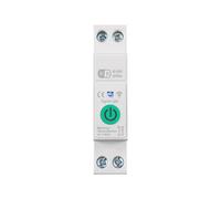 Disjoncteur Intelligent Tuya WiFi 1P+N 63A, Interrupteur sur Rail DIN avec Statistiques Électriques, Commande Vocale à Distance pour Alexa Home.