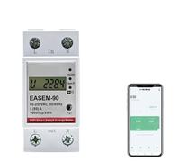 Disjoncteur intelligent Tuya WiFi AC 220 V 80 A, minuterie, puissance, énergie, kWh, tension, courant, protection, télécommande vocale, interrupteur