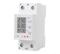 Disjoncteur intelligent Wi-Fi 80 A DIN Rail Hutrail LCD Compteur de courant intelligent WiFi 230 V Protection contre les surtensions Actionneur de commutation WiFi 80 A Réglable Protection sous