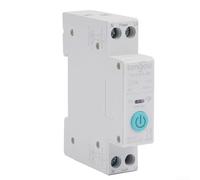 Disjoncteur intelligent WiFi 10-63 A 1P+N Rail DIN pour application Tuya Interrupteur de télécommande avec minuterie, modes de boucle de compte à rebours pour domotique 90 V-240 V Commande manuelle