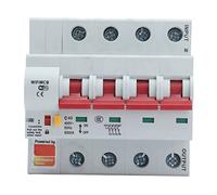 Disjoncteur intelligent WiFi Bluetooth 4P, interrupteur à distance AC 400V avec verrouillage de sécurité pour usage industriel domestique, coque ignifuge PA66 (40A)