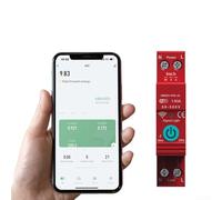 Disjoncteur intelligent WiFi, compteur d'énergie KWh 63 A, avec protecteur de sous-tension auto-répétitif, pour système électrique
