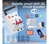 Disjoncteur intelligent WiFi Tuya DC 10V - 100V avec télécommande sans fil compatible Alexa, Google Assistant, Yandex Alice pour maison connectée