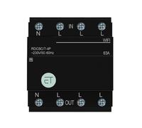 Disjoncteur intelligent WiFi Tuya eWeLink 3P+N MCB, relais temporisé, télécommande vocale for Alexa Google Home Assistant(Tuya WiFi,63A)