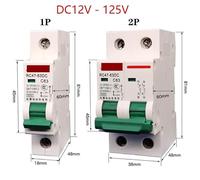 Disjoncteur,Interrupteur Différentiel Disjoncteur 32A 63A DC12v-125v 1P/2P Solaire Yacht Véhicule Électrique Batterie Panne de Courant Isolateur Disjoncteur Protecteur(2P,63A)