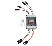 Disjoncteur, interrupteur isolateur PV 2 pôles, boîte de combinaison PV isolateur CC 1000 V 30 A chaîne PV DC interrupteur d'isolation étanche solaire combineur boîte