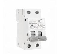 Disjoncteur magnétique RCBO de Type AC GYR9NM, avec Protection contre les surintensités et les fuites, Rail Din 10A 16A 25A 32A 40A, 1 pièce Interrupteur automatique (Color : 2P 25A, Size : 300mA)