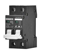 Disjoncteur MCB DC 2P DC100V 150V 200V 250V 500V 1000V Tension DC 16A 20A 25A 32A 40A 50A 63A Protecteur de batterie de panneau solaire 1 pièces(2P DC260-500V,50A)
