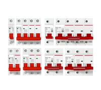 Disjoncteur Mini disjoncteur 1P, 2P, 3P, 4P DZ47 3A-125A AC 230V, 400V, type C, protection contre les courts-circuits, les surcharges, montage sur rail DIN, capacité de coupure(3P,50A)