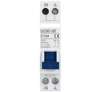 disjoncteur, Mini-disjoncteur DPN MCB AC220 V 6 A, 10 A, 16 A, 20 A, 25 A, 32 A, interrupteur pneumatique, protection contre les courts-circuits et surcharges(25a)