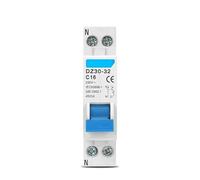 Disjoncteur Mini-disjoncteur DZ30-32 DPN 1P+N MCB 6-32A, montage sur rail DIN, interrupteur miniature à air domestique(25A)