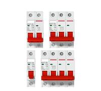 Disjoncteur Mini disjoncteur DZ47 1P 2P 3P 4P 3A-63A AC 230V 400V C Type MCB Protection contre les courts-circuits et les surcharges Montage sur rail DIN Capacité de coupure(2P,20A)