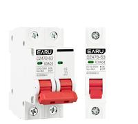 Disjoncteur Mini disjoncteur DZ47 DC 12 V, 24, 48, 36, protection des pôles positifs et négatifs(1P,63A)