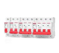 Disjoncteur Mini-disjoncteur DZ47 type C 1P 2P 3P 4P 3A-63A AC 230V 400V, montage sur rail DIN, protection contre les courts-circuits et surcharges avec capacité de coupure(4P,6A)
