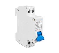 Disjoncteur miniature 18 mm TPN 1P+N MCB 6 A, 10 A, 16 A, 20 A, 25 A, 32 A, montage sur rail DIN, interrupteur d'air domestique miniature(16a)