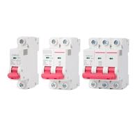 Disjoncteur Miniature 1P 2P 3P YCB6H-63 18 Mm, Montage Sur Rail DIN, Capacité De Coupure 6 A/10 A/16 A/20 A/25 A/32 A(10A)