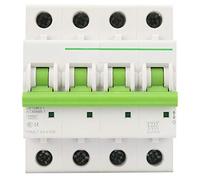 Disjoncteur miniature 220V 4P type C 6KA, Protection contre les fuites, interrupteur d'air TOMC7-63(16A) interrupteur industriel