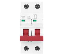 Disjoncteur Miniature 2P 16A 400VAC, Protection Surcharge et Court - circuit, Indicateur et Couverture Transparente - Installation Fiable, Conforme IEC / EN60898-1, Usage Résid (mon frère)