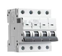 Disjoncteur miniature à rail DIN GYM9 4P MCB 6KA avec capacité de coupure 6A-63A AC Type Direct CB(40A)