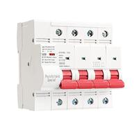 Disjoncteur Miniature à réenclencheur automatique PV à 4 pôles 6KA, Protection contre les surtensions et les sous-tensions 63A-125A, 1 pièce commutateur d'air (Size : 4P 80A)