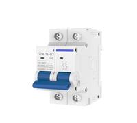 Disjoncteur Miniature AC 2 pôles 6A 10A 16A 20A 25A 32A 40A 50A 63A 120/240V, interrupteur de montage sur Rail à déclenchement magnétique thermique
